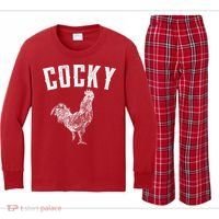 Cocky Rooster Kids Long Sleeve Plaid Pajama Set thumb 0