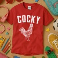 Cocky Rooster Kids T-Shirt thumb 3