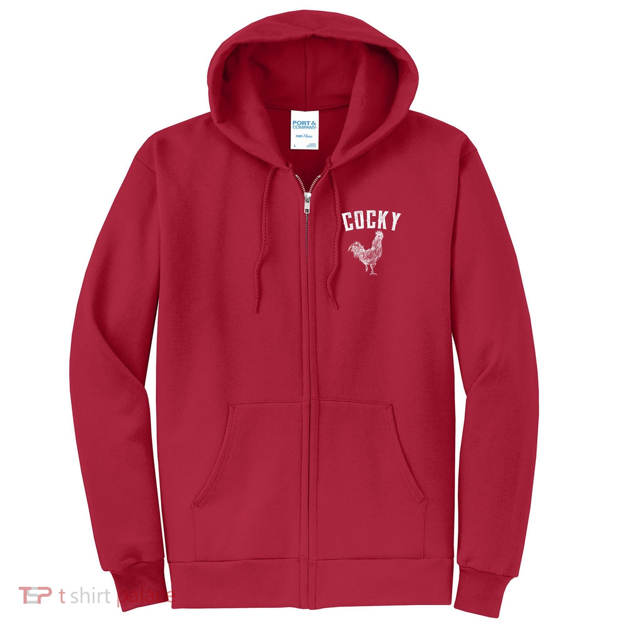 Cocky Rooster Full Zip Hoodie