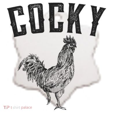 Cocky Rooster Ceramic Ornament
