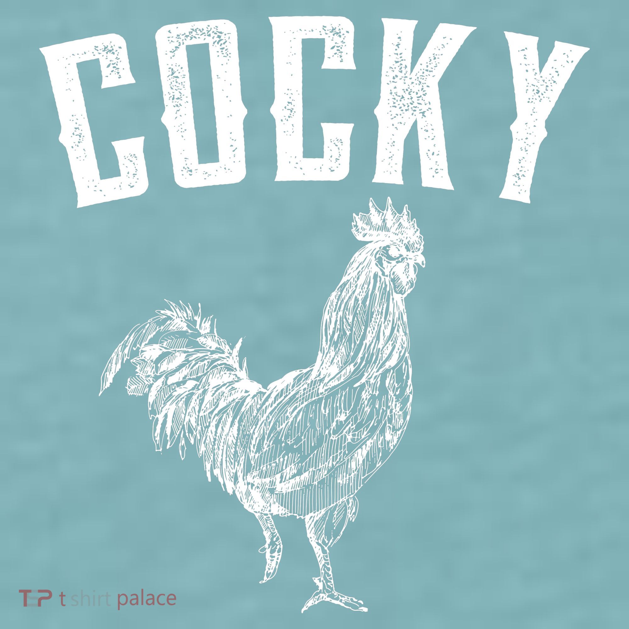 Cocky Rooster Sueded Cloud Jersey T-Shirt