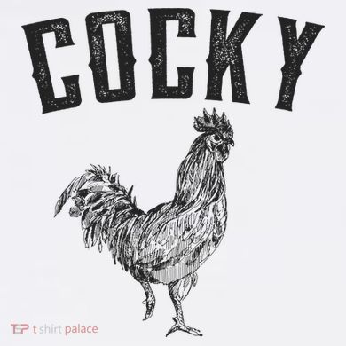Cocky Rooster Comfort Colors Garment-Dyed Hooded Sweatshirt