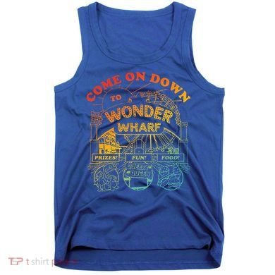 Come On Down To Wonder Wharf Prizes Fun Queezy Queen Food Tank Top