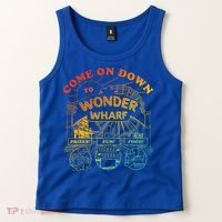 Come On Down To Wonder Wharf Prizes Fun Queezy Queen Food Tank Top thumb 2
