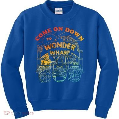 Come On Down To Wonder Wharf Prizes Fun Queezy Queen Food Kids Sweatshirt