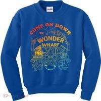 Come On Down To Wonder Wharf Prizes Fun Queezy Queen Food Kids Sweatshirt thumb 0