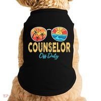Counselor Off Duty Happy Last Day Of School Summer Doggie Tank thumb 0