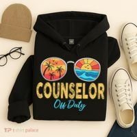 Counselor Off Duty Happy Last Day Of School Summer Hoodie thumb 4