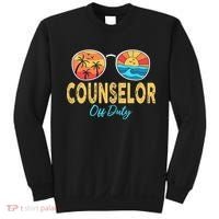 Counselor Off Duty Happy Last Day Of School Summer Sweatshirt thumb 0