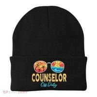 Counselor Off Duty Happy Last Day Of School Summer Beanie thumb 0