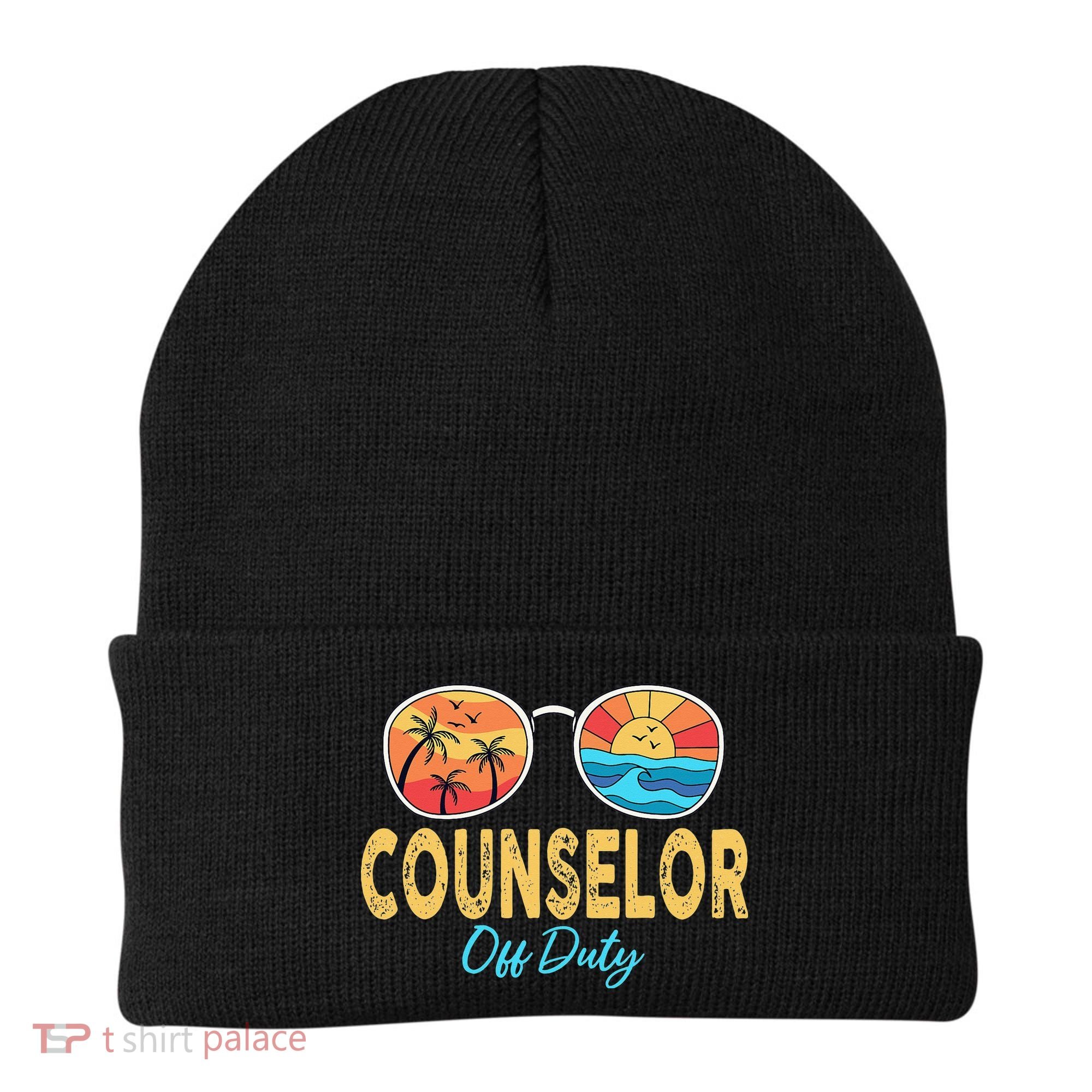 Counselor Off Duty Happy Last Day Of School Summer Beanie