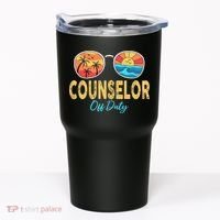 Counselor Off Duty Happy Last Day Of School Summer Tumbler thumb 0