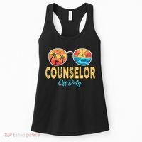Counselor Off Duty Happy Last Day Of School Summer Women's Tank Top thumb 0