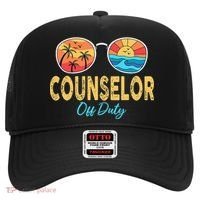 Counselor Off Duty Happy Last Day Of School Summer Hat thumb 0