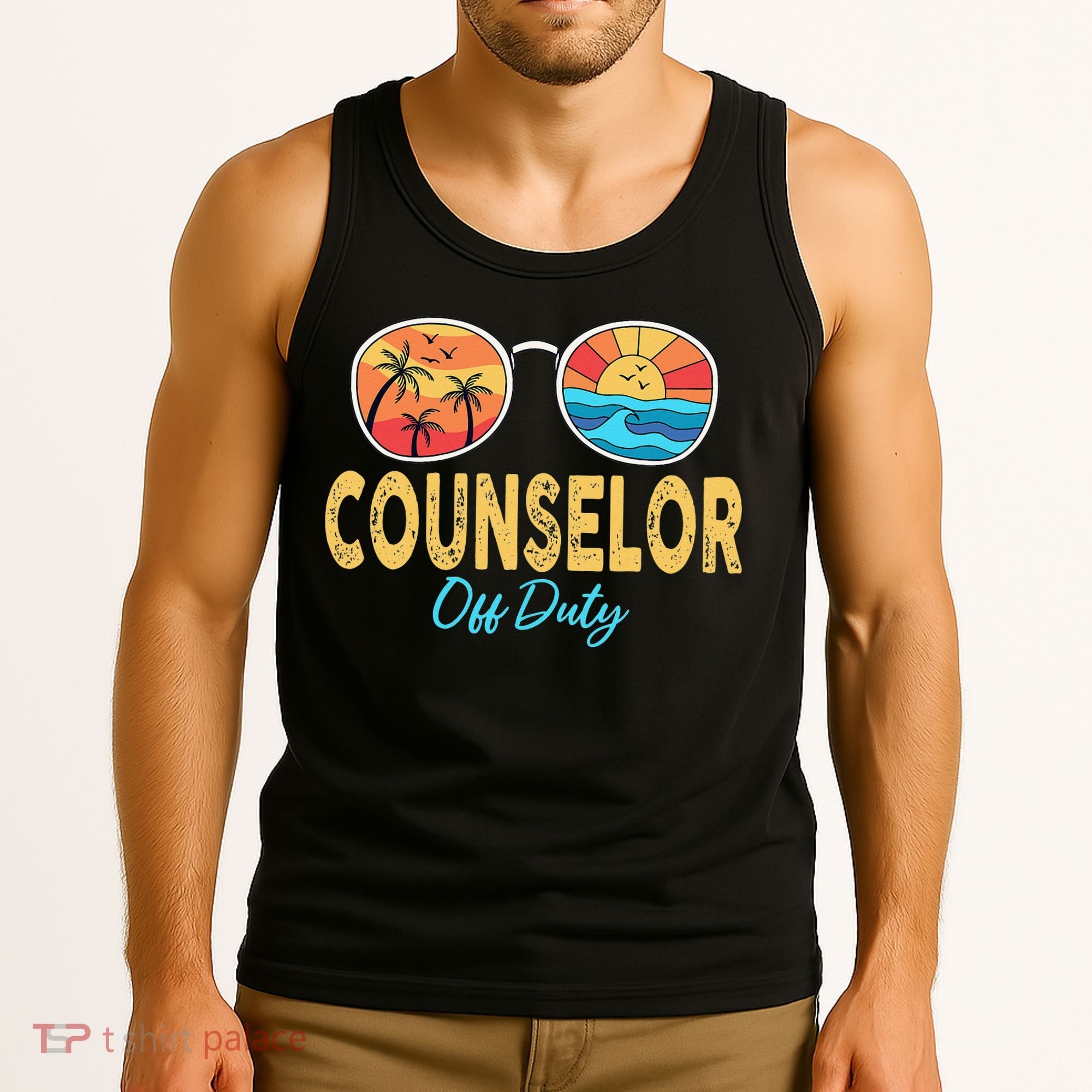 Counselor Off Duty Happy Last Day Of School Summer Tank Top