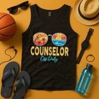 Counselor Off Duty Happy Last Day Of School Summer Tank Top thumb 4