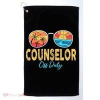 Counselor Off Duty Happy Last Day Of School Summer Golf Towel thumb 0
