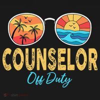 Counselor Off Duty Happy Last Day Of School Summer Visor thumb 3