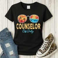 Counselor Off Duty Happy Last Day Of School Summer Women's T-Shirt thumb 3
