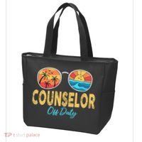 Counselor Off Duty Happy Last Day Of School Summer Tote Bag thumb 3