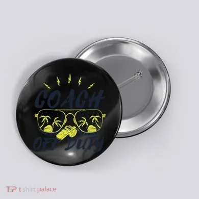 Coach Off Duty Summer Vacation Button