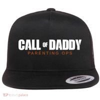 Call Of Daddy Parenting Ops Dad Flat Bill Trucker Hat thumb 0