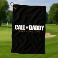 Call Of Daddy Parenting Ops Dad Golf Towel thumb 1