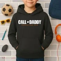 Call Of Daddy Parenting Ops Dad Kids Hoodie thumb 2