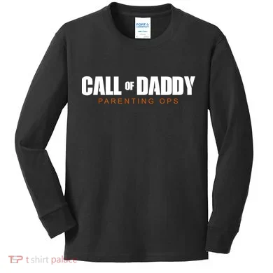 Call Of Daddy Parenting Ops Dad Kids Long Sleeve Shirt