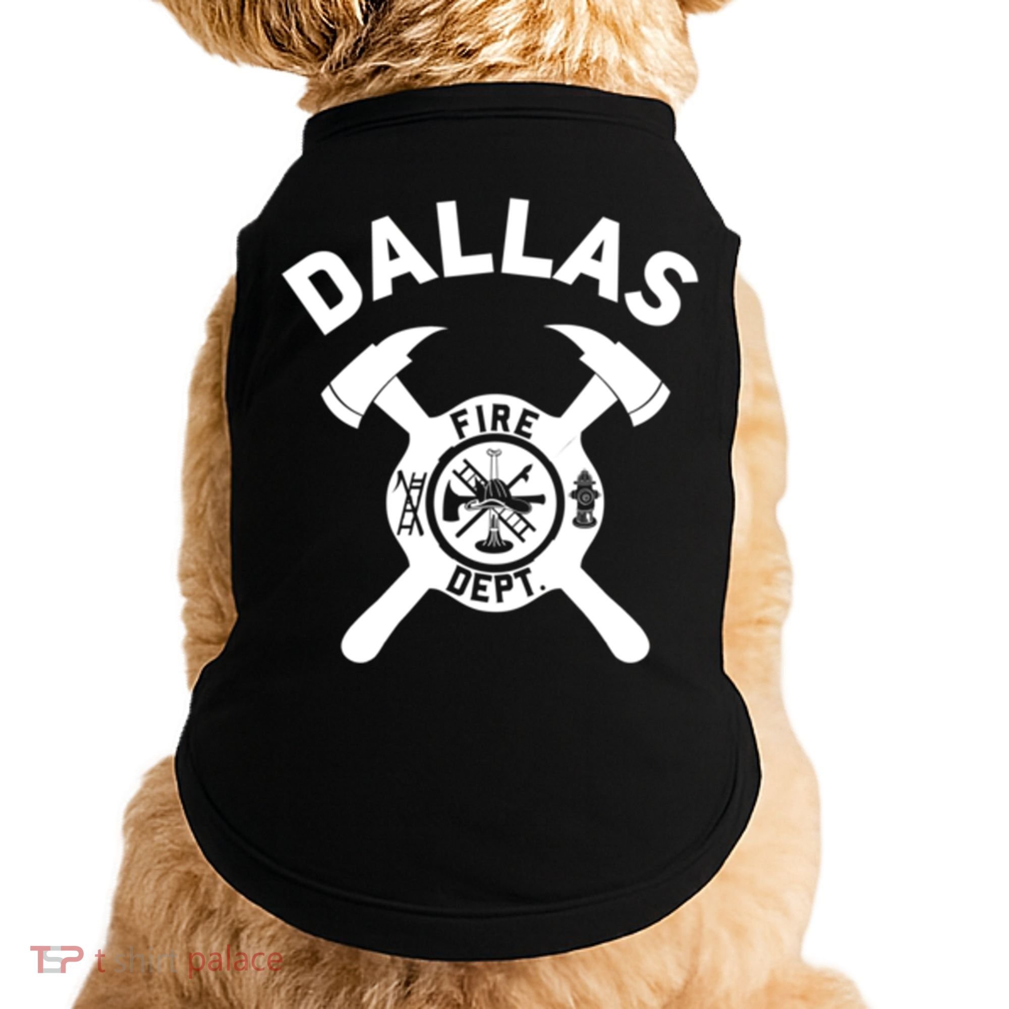 City Of Dallas Fire Departt Texas Firefighter Gift Doggie Tank