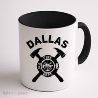 City Of Dallas Fire Departt Texas Firefighter Gift Coffee Mug thumb 1