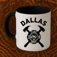 City Of Dallas Fire Departt Texas Firefighter Gift Coffee Mug thumb 2