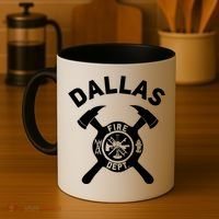 City Of Dallas Fire Departt Texas Firefighter Gift Coffee Mug thumb 4