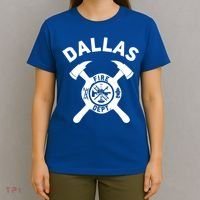City Of Dallas Fire Departt Texas Firefighter Gift T-Shirt thumb 4