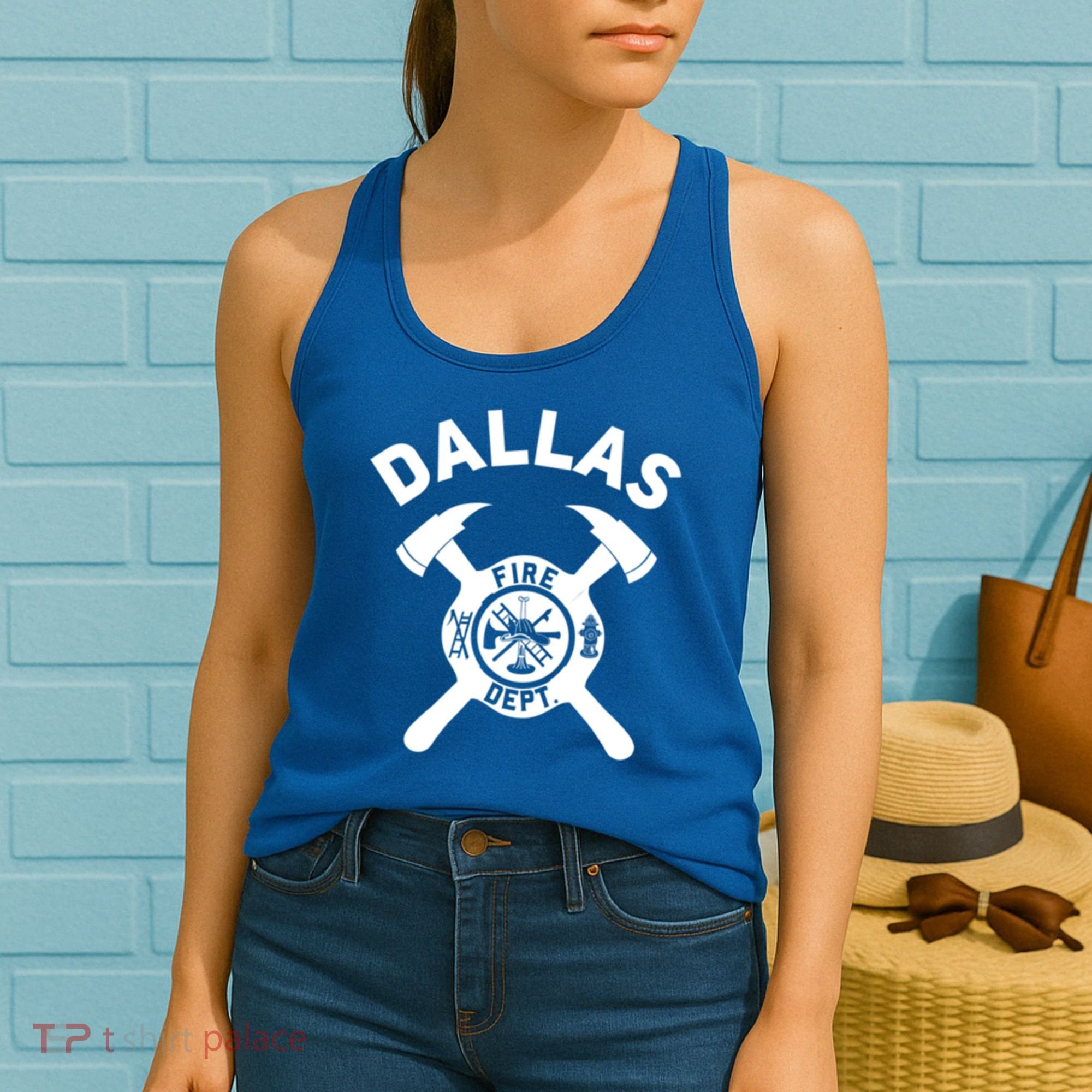 City Of Dallas Fire Departt Texas Firefighter Gift Women's Tank Top