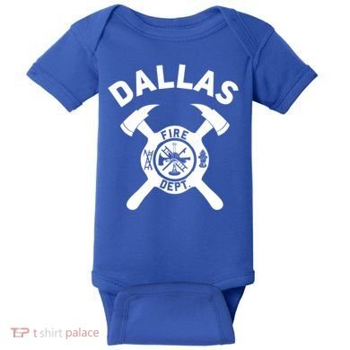 City Of Dallas Fire Departt Texas Firefighter Gift Baby Bodysuit