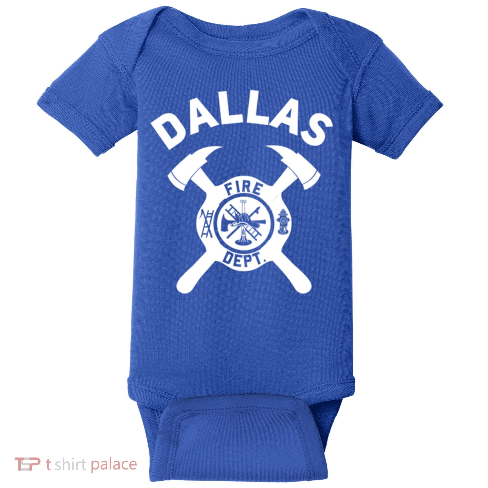 City Of Dallas Fire Departt Texas Firefighter Gift Baby Bodysuit