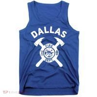 City Of Dallas Fire Departt Texas Firefighter Gift Tank Top thumb 0