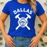 City Of Dallas Fire Departt Texas Firefighter Gift Women's T-Shirt thumb 2