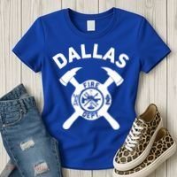 City Of Dallas Fire Departt Texas Firefighter Gift Women's T-Shirt thumb 3