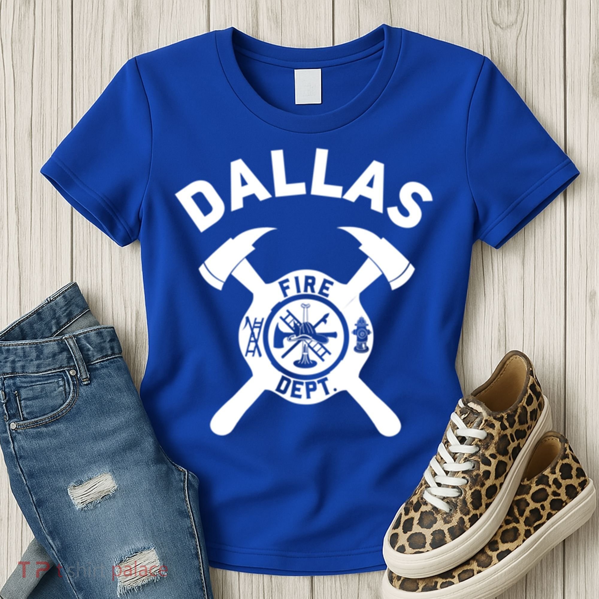 City Of Dallas Fire Departt Texas Firefighter Gift Women's T-Shirt