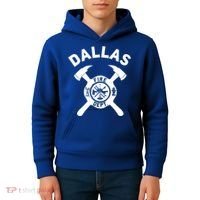City Of Dallas Fire Departt Texas Firefighter Gift Kids Hoodie thumb 4