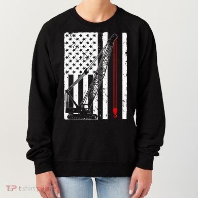 Crane Operator Design Us Heavy Equipment Crane Lover Women's Sweatshirt
