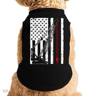 Crane Operator Design Us Heavy Equipment Crane Lover Doggie Tank