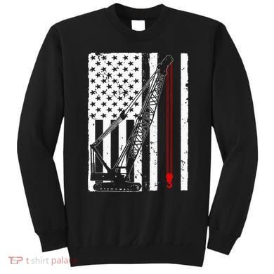 Crane Operator Design Us Heavy Equipment Crane Lover Sweatshirt