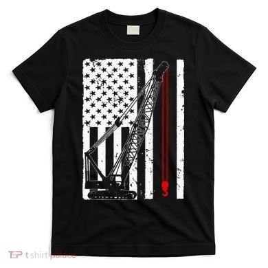 Crane Operator Design Us Heavy Equipment Crane Lover T-Shirt