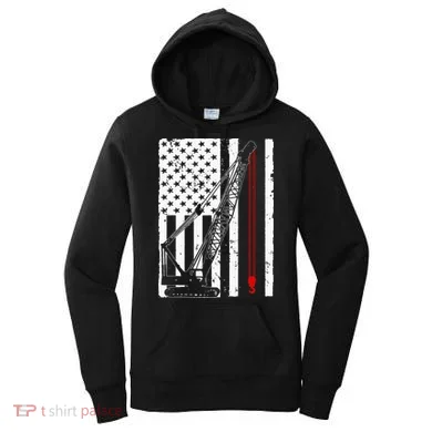 Crane Operator Design Us Heavy Equipment Crane Lover Women's Hoodie