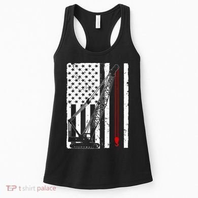 Crane Operator Design Us Heavy Equipment Crane Lover Women's Tank Top