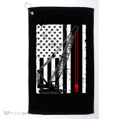 Crane Operator Design Us Heavy Equipment Crane Lover Golf Towel