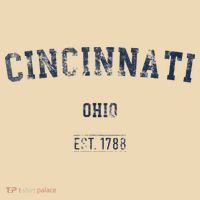 Cincinnati Ohio Distressed Text Sport Style Tote Bag thumb 4